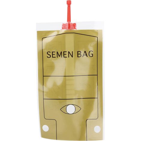 Packung mit 50 Einweg-Samenbeuteln aus Kunststoff (100 ml) für die Schweinebesamung, Veterinärbedarf (1/5)