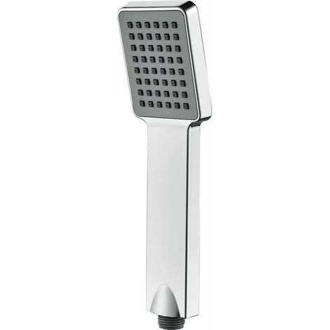 Pommeau de Douche Economie Deau Pression- Douchette Universelle Interface 1/2 Pouce, Douchette Douche Salle de Bain Facile à Installer et à Nettoyer, Pommeau Douche Carré, Chromés - Argent (1/5)