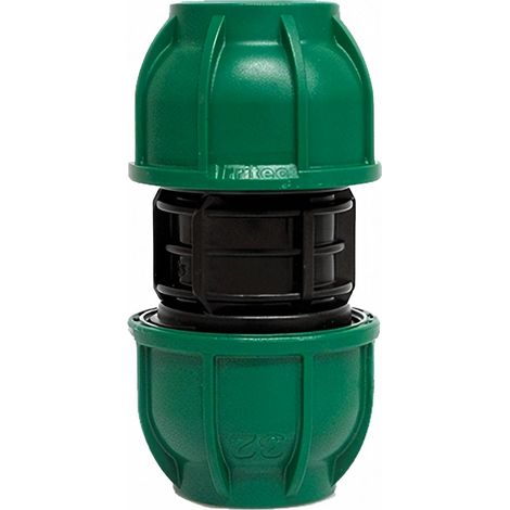 Manicotto in polipropilene a compressione per irrigazione e giardinaggio PN 10 Bar -Ø 16 X 16