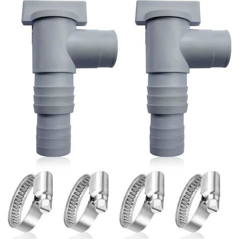 Vanne Piscine - PVC - 32mm - 2 Pcs - Robuste et Durable - Contrôle Précis du Débit (1/5)