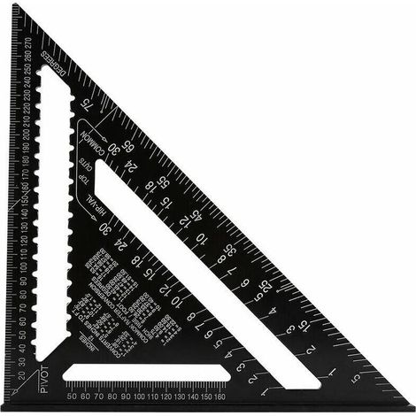 Escuadra de carpintero de aleación de aluminio de 30 cm – Resistente a la corrosión – Para cortes precisos y posicionamiento seguro (1/5)