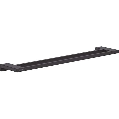 Hansgrohe AddStoris - Doppelbadetuchhalter, Länge 65 cm, schwarz matt 41743670