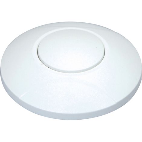 Interrupteur variateur poussoir à pied blanc 100W, 250V - Tibelec (1/3)