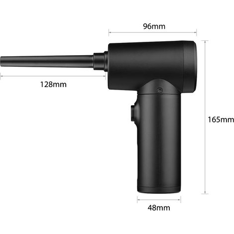 GARRYFIZH Souffleur électrique sans fil 2 en 1 – 50000 RPM, 100W, avec LED, rechargeable – Décolleur et nettoyeur pour gonflables (1/5)