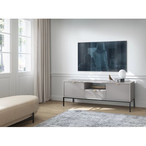 AX LIVING Lowboard TV Eternas 154 cm modernes Design, Grau