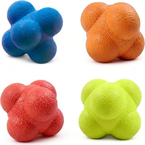 Bal Hexagonal - 55 mm - Goma - Entrenamiento Reactivo Atletismo Tenis Tenis de Mesa - 1 Unidad (1/5)