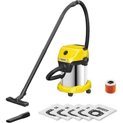 Karcher WD 3 S V-17/4/20 Aspiratore Industriale Nero 17L (1/3)