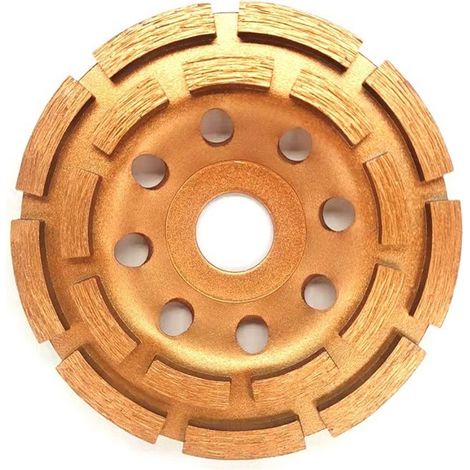 Diamantschleifscheibe – 115 mm – Gewölbter Flansch – Für Beton, Marmor, Granit, Fliesen – Nass- und Trockenbearbeitung – 1 Stück (1/5)