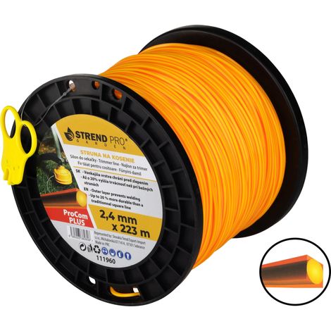 Mähfaden ProCom Plus, 2,4 mm, Spool L-223 m, quadratisch