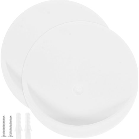 GANAZONO Lot de 2 supports adhésifs pour barre de douche, sans perçage, pour salles de bains, chambres, placards et étagères de douche (1/5)