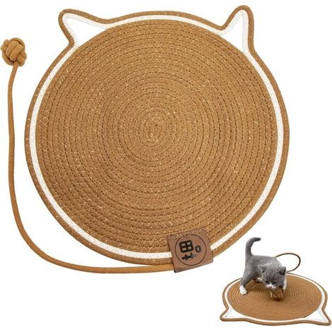 Tappetino/tappetino tiragraffi per gatti con pallina antigraffio Ø 43 cm (1/5)