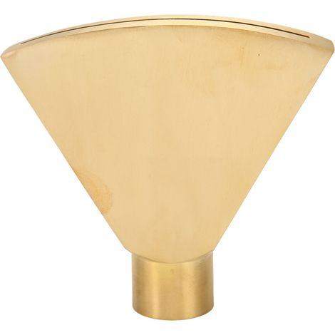 Fan Shaped Fountain Nozzle G1 Inch Brass Flat Head Spray Nozzle Fountain Sprinkler Head for Garden Pool Pond Landscaping