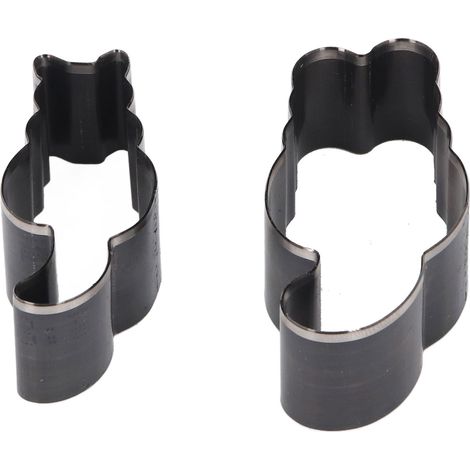 2 pièces emporte-pièce chat en acier alliage, outil manuel de découpe pour cuir, 55 mm et 65 mm (1/5)