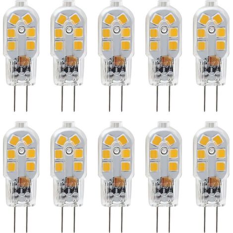 Ampoule Led G4 - 12 V - 1 W - 200 Lm - Blanc Chaud 3000 K - Angle 360° - Non Dimmable - Lot De 10 (1/5)