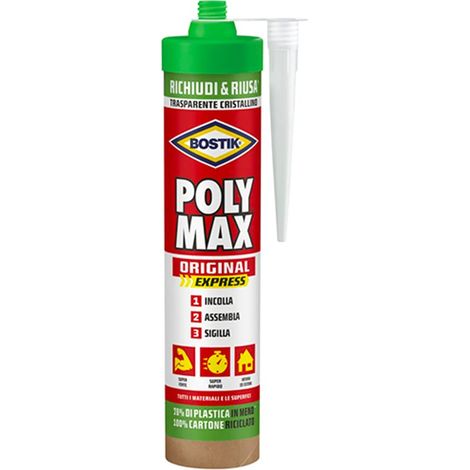 ADESIVO DI MONTAGGIO "POLYMAX EXPRESS" BINCO 400GR "CHIUDI E RIUSA"