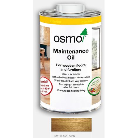 Osmo Maintenance Oil - Clear- Satin - 2.5 Litre