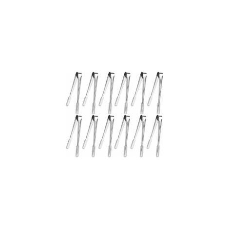 12 Pcs Pince Bonbon, Pince a Sucre Glace, Inoxydable Pince, pour Glace, Sucre, Biscuit, Bar, Buffet, Grill Bar Cuisine et Plus (1/5)