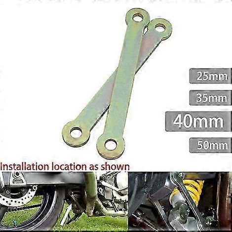 Kit d'abaissement de suspension 25/35/40/50 mm avec biellettes pour RF900 GSX-R600 SRAD V-Strom DL650 DL1000 Hayabusa (40 mm, 2 pièces) (1/5)