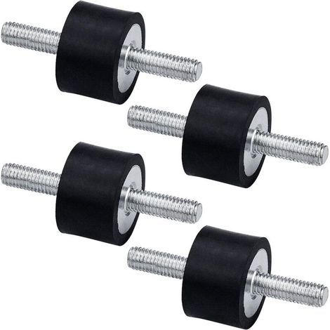 Satz mit 4 Gummi-Antivibrations-Isolatoren, M8 30 x 20 mm Schwingungsdämpfungslager für Auto, Boot, Zündspulen, Luftkompressor (1/5)