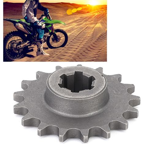 Pignon de boîte de vitesses compatible avec les quads, mini-motos et autres véhicules tout-terrain 2 temps de 47 et 49 cm³ (17 dents). (1/5)