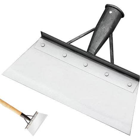 Cleaning Shovel, Garden Weeding Shovel, Flat Head Weeding Shovel, Outdoor Garden Cleaning Shovel, for Outdoor Lawn Care (23 cm without Wooden Handle) (1/5)