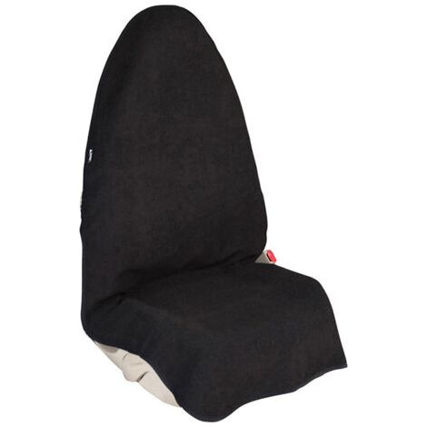 royaluxe-Housse de Siège Voiture Universelle Avant, Imperméable Résistante, Sueur Serviette Siège de Voiture Couverture, Housses de Siège Pratiques pour Garage et Les Sportifs, Noir (1/5)