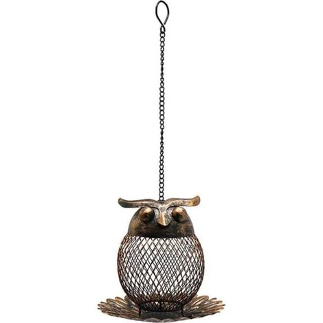 Hanging Bird Feeder Metal Outdoor Bird Food Holder Bird Feeder for Outside (1/5)