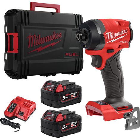Avvitatore ad impulsi ¼" esagonale M18 + 2 Batt. 5Ah Milwaukee M18FID3-502X