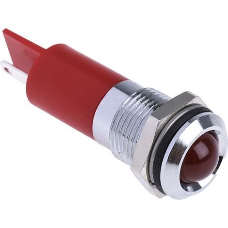 Voyant LED lumineux Rouge RS PRO, dia. 14mm, IP67 ( Prix pour 1 )