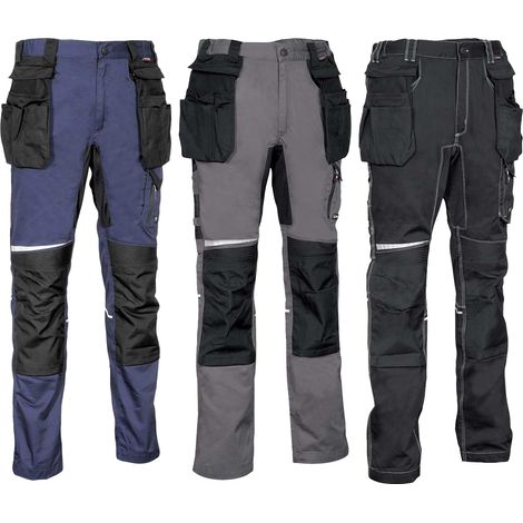 Pantalones de trabajo multibolsillos Cofra Lemno - 46 (EU) - Antracite