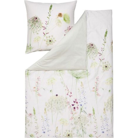 Set di biancheria da letto in raso Estella 4704/530 Meadow Mako, 140x200 cm, 2 pezzi. (1/3)