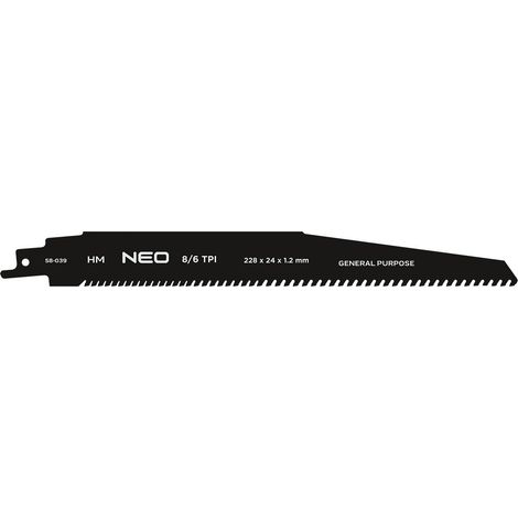 Scie à main neo-tools 58-039 lame 228 mm 6 8 TPI