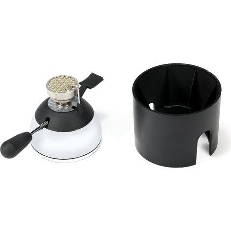 Mini réchaud de camping brûleur à gaz butane avec support de recharge pour siphons de table réchaud de cuisine portable coupe-vent cafetière (1/5)