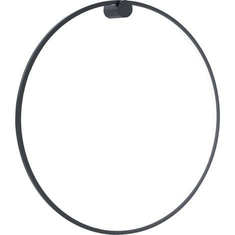 Applique bagno LED ad anello Ø80 nero 46W Milagro Saturno (1/4)
