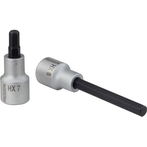 Proxxon Douille à cliquet 1/2" HEX 9, 55 mm de long