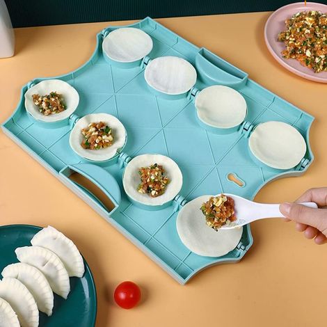 Appareil à raviolis portable, 8 alvéoles, idéal pour la confection de raviolis et de gâteaux.