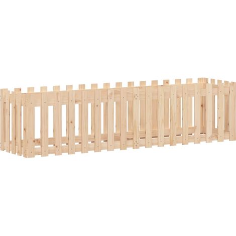 Maison Exclusive - Hochbeet Lattenzaun-Design 200x50x50 cm Massiv