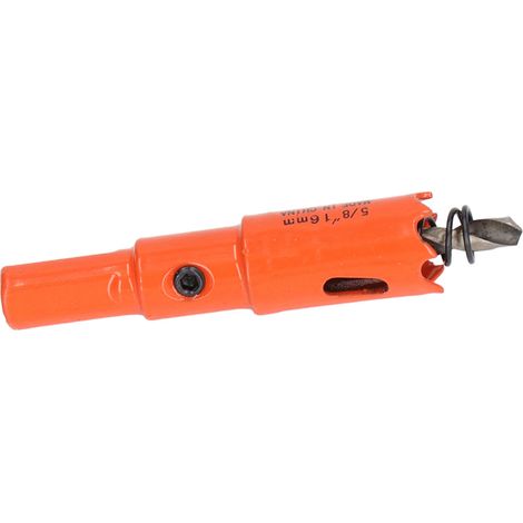 Foret scie cloche bimétallique HSS avec mandrin pour bois et métal 5/8" (16 mm) (1/5)