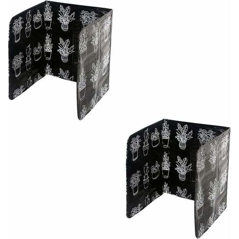 2 pièces protection anti-éclaboussures, plaque pliable en aluminium, dosseret cuisine résistant chaleur pour poêle et cuisinière