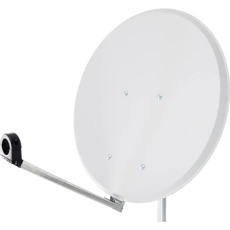 Antenne SAT - SMART - Click-Clack - 65 cm - Acier blanc - Réception satellite exceptionnelle (1/4)