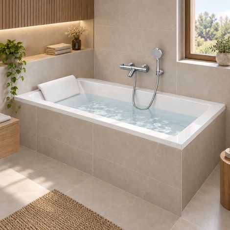 Pack baignoire 170x80 CALOS Novellini + Robinetterie thermostatique - Chromé (1/5)