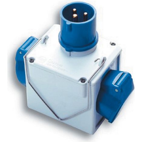 Adattatore doppio a 2 Prese 16A - CEE Tensione 220 V (1/2)