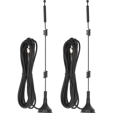 2 antennes WiFi 2.4/5.8 GHz double bande, base magnétique en cuivre, 12 dBi gain élevé, interface SMA interne pour routeur (lot de 2) (1/5)