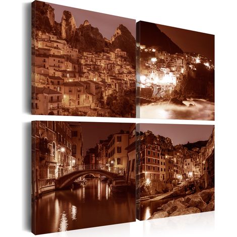 Quadro - Italian Towns (Sepia) - 40x40 (1/4)