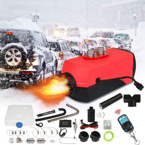 TolleTour Calefactor diésel de aire – 8 kW – 12 V – LCD y mando a distancia – separado – depósito 9 L – para autocaravana, furgón, camión y taller (1/5)