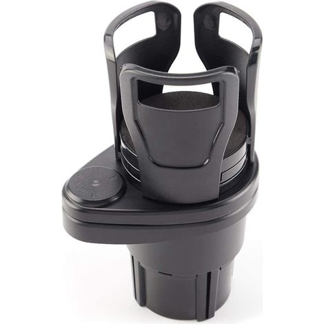 Porte-bouteille multifonctionnel pour voiture, double réglage, noir (pour bouteilles) (1/5)