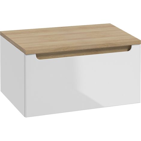 Waschtischunterschrank 60cm Livia mit 1 Schublade, Weiß