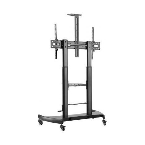 Soporte de Pie Inclinable con Ruedas y Manivela Aisens FT100TE-123 para TV 60-100'/ hasta 100kg (1/2)