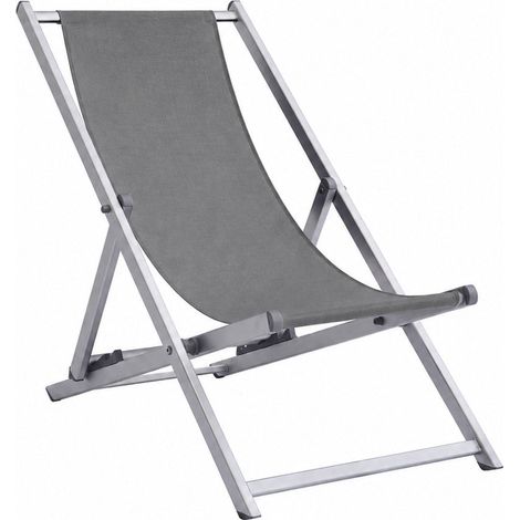 Moia Greenwood Sdraio Mare Alluminio Textilene Grigio Regolabile