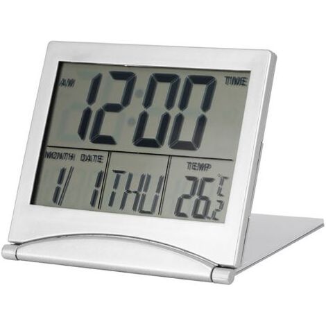 Réveil, calendrier Snooze, horloge ABS portable pour voyage, chambre à coucher, famille (1/5)
